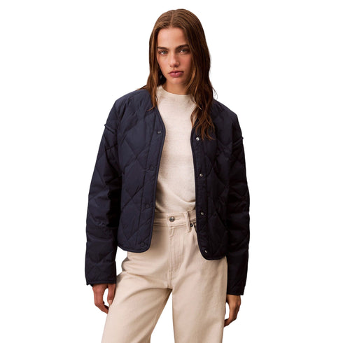 Calvin Klein Giacca leggera Giubbino Donna impunture a rombi XS A25 - CALVIN KLEINLV044C515G - CEF - XS - Francavilla Moda